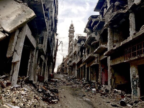 ویرانی ها در شهر حمص سوریه - اسپوتنیک ایران  