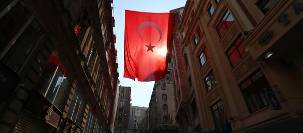 Турецкий флаг на одной из городских улиц - اسپوتنیک ایران  