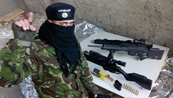Боевики Исламского государства в украинском националистическом полку Азов - اسپوتنیک ایران  