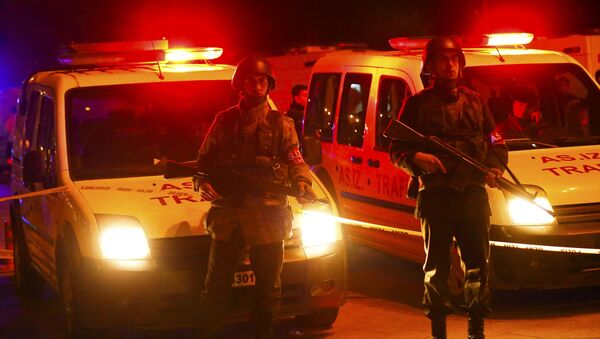 Полиция на месте взрыва в Анкаре - اسپوتنیک ایران  