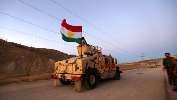 Курдские вооруженные силы в городе Синджар в Ираке - اسپوتنیک ایران  