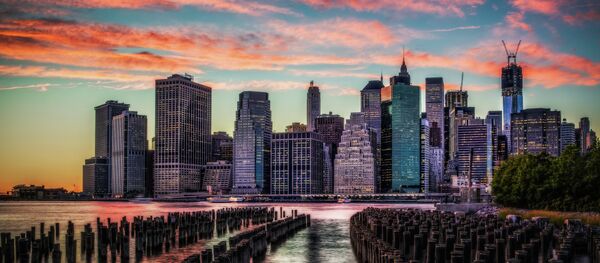 Manhattan Skyline Sunset - اسپوتنیک ایران  