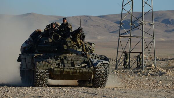 Боевые действия сирийской армии в окрестностях Пальмиры - اسپوتنیک ایران  