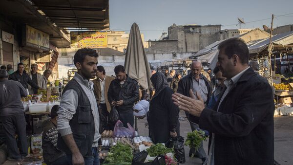 Мужчины на рынке в Дамаске - اسپوتنیک ایران  