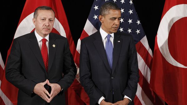 Barack Obama and Recep Tayyip Erdogan - اسپوتنیک ایران  