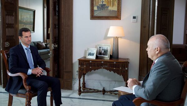 Президент Сирии Башар Асад во время интервью - اسپوتنیک ایران  