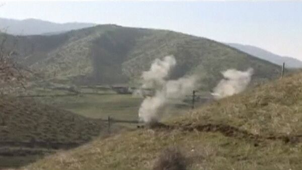 انتشار تصاویر مربوط به حمله آذربایجان پس از اعلام آتش بس + ویدئو - اسپوتنیک ایران  