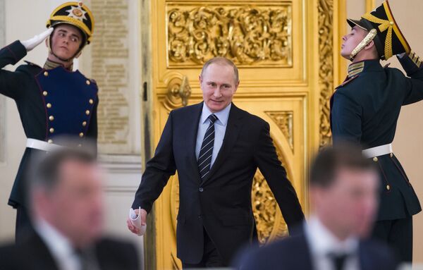 ولادیمیر پوتین رئیس جمهور روسیه در کرملین - اسپوتنیک ایران  
