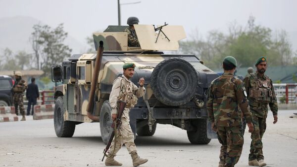 Афганская армия на месте взрыва в Кабуле - اسپوتنیک ایران  