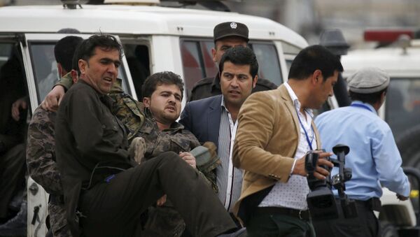 Пострадавший в результате взрыва в Кабуле - اسپوتنیک ایران  