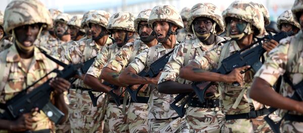 Саудовский спецназ на церемонии в Эр-Рияде - اسپوتنیک ایران  