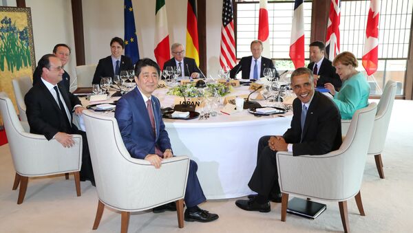 اوباما و رهبران خارجی در گروه هفت - اسپوتنیک ایران  