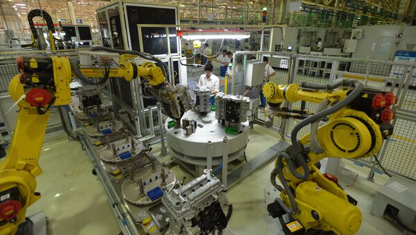 ربات های صنعتی در کارخانه چین - اسپوتنیک ایران  