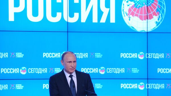 Президент РФ В. Путин посетил МИА Россия сегодня - اسپوتنیک ایران  