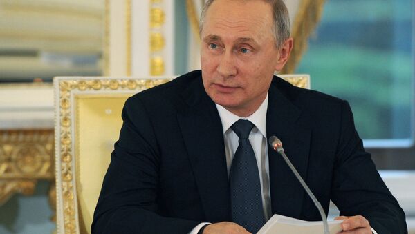 Рабочая поездка президента РФ В. Путина в Санкт-Петербург - اسپوتنیک ایران  