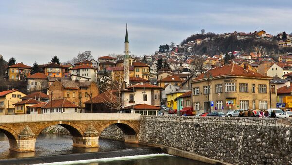 Вид на старую часть города Сараево, Босния и Герцеговина  - اسپوتنیک ایران  