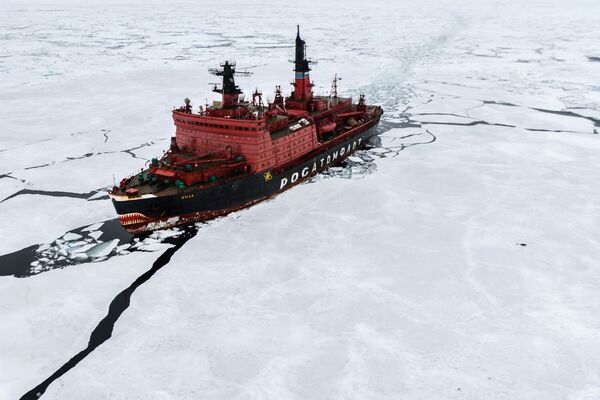 یخ شکن اتمی « یامال» روسیه در دریای کارسک - اسپوتنیک ایران  