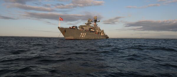 Сторожевой корабль Балтийского флота РФ Ярослав Мудрый на тактических учениях - اسپوتنیک ایران  