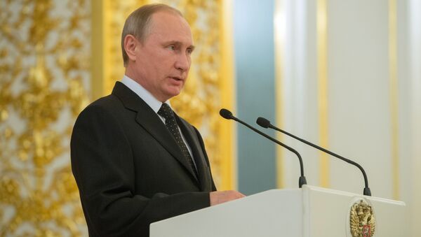 Президент РФ Владимир Путин на выступлении в Кремле - اسپوتنیک ایران  