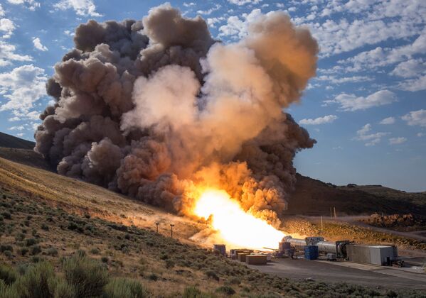 آزمایش تسریع کننده سوخت جامد برای موتور موشک مافوق سنگین آمریکا - اسپوتنیک ایران  
