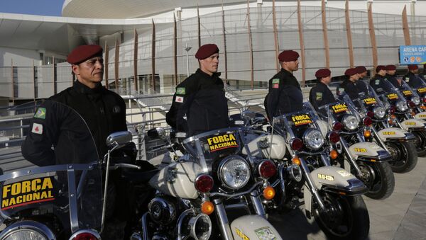 نیروهای پلیس در پارک المپیکی ریو د ژانیرو - اسپوتنیک ایران  