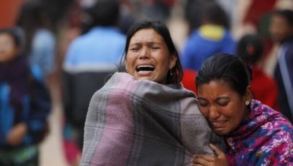 شهروندان نپال بعد از زمین لرزه - اسپوتنیک ایران  
