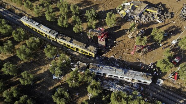 Столкновение поездов в итальянской области Апулия - اسپوتنیک ایران  