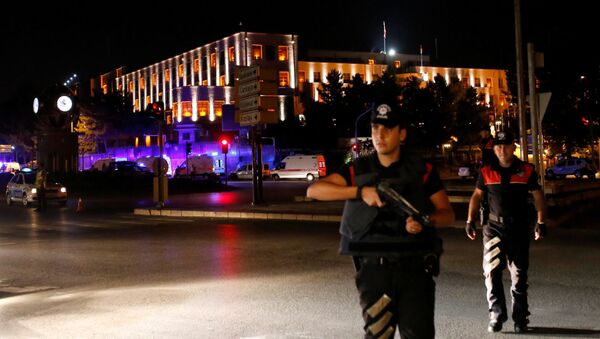 Полицейские на страже Генштаба Турции - اسپوتنیک ایران  