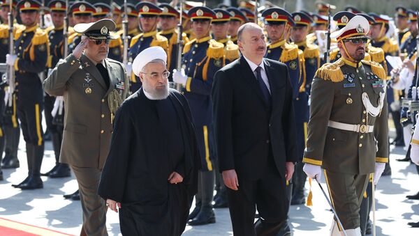 Церемония официальной встречи Ильхама Алиева в Тегеране - اسپوتنیک ایران  