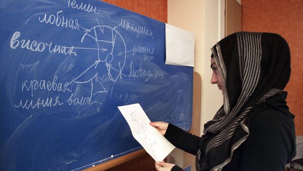 دختر حجاب دار تاجیک - اسپوتنیک ایران  