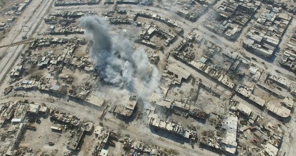 ضربات هوایی به  تروریست ها در  محله « راموس» در جنوب - غرب حلب - اسپوتنیک ایران  
