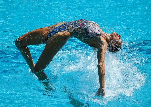 ناتالیا ایشنکو و سوتلانا روماشینا در شنای همزمان از روسیه در مسابقات المپیک ریو د ژانیرو - اسپوتنیک ایران  