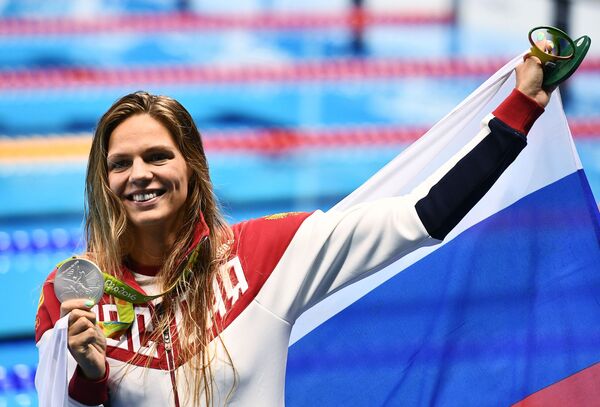 یولیا یفیموا شناگر روسیه در مسابقات المپیک ریو د ژانیرو - اسپوتنیک ایران  