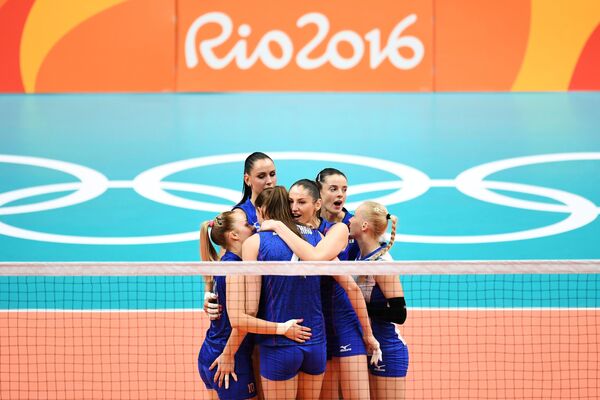 والیبالیست های روسیه در مسابقات المپیک ریو د ژانیرو - اسپوتنیک ایران  