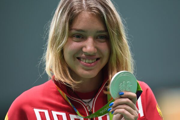 ویتالینا باتساراشکینا تیرانداز روسیه برنده مدال نقره در مسابقات المپیک ریو د ژانیرو - اسپوتنیک ایران  