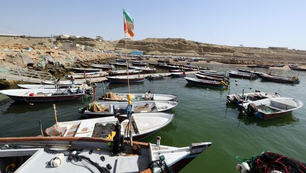 Fishing boats are moored in the southern Iranian port city of Chabahar on May 14, 2015 - اسپوتنیک ایران  