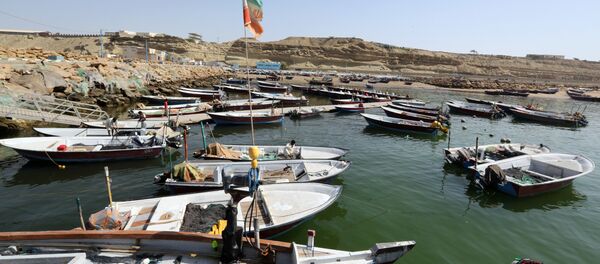 Fishing boats are moored in the southern Iranian port city of Chabahar on May 14, 2015 - اسپوتنیک ایران  