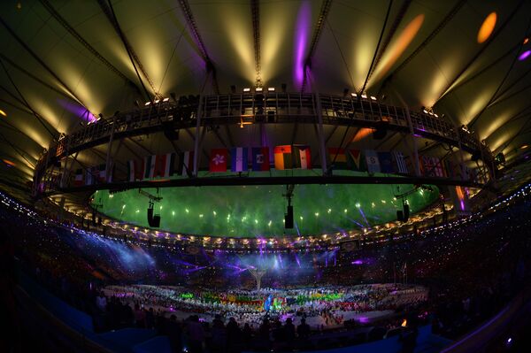 استادیوم « ماراکانا» هنگام برگزاری  مراسم اختتامیه بازی های المپیک در ریو د ژانیرو - اسپوتنیک ایران  