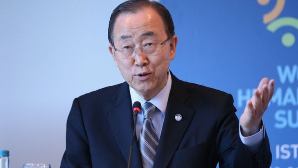 Генеральный секретарь ООН Пан Ги Мун - اسپوتنیک ایران  