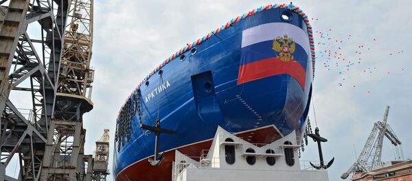 کشتی یخشکن هستهای جدید روسیه به آب انداخته شد کشتی یخشکن هستهای جدید روسیه به آب انداخته شد - اسپوتنیک ایران