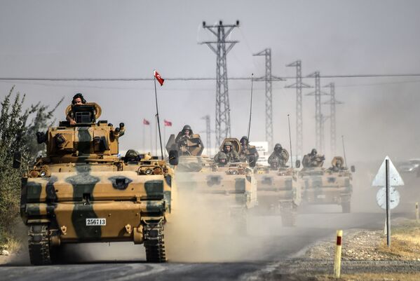 تانک های ارتش ترکیه در مرز با سوریه - اسپوتنیک ایران  