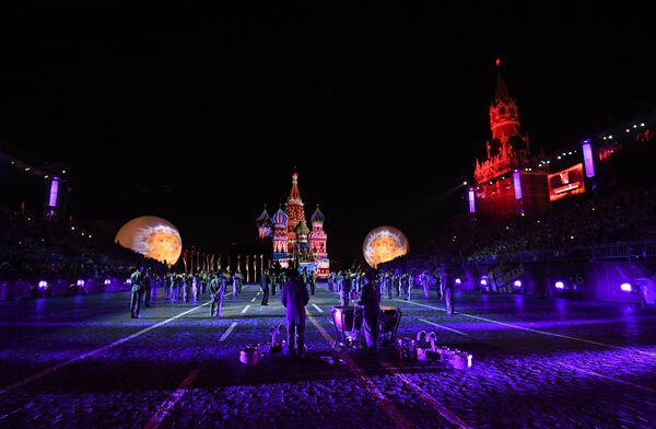 مراسم گشایش فستیوال بین المللی نظامی - موزیکال » برج اسپاسکی» مسکو - اسپوتنیک ایران  