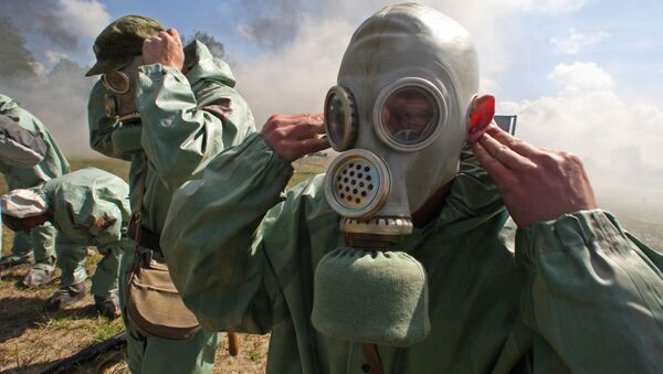 Отработка действий личного состава в условиях химической атаки в Калининградской области - اسپوتنیک ایران  
