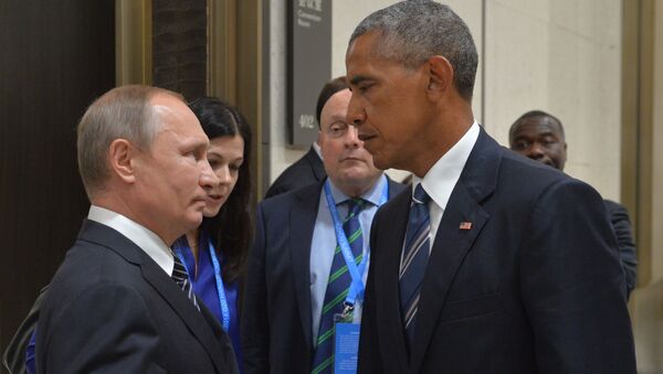 اوباما موفق شد از خط قرمز برای گفتگو با پوتین استفاده کند - اسپوتنیک ایران  