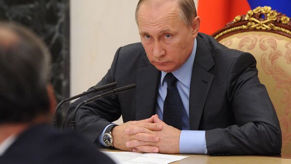 Президент РФ Владимир Путин на совещании с членами правительства РФ в Кремле - اسپوتنیک ایران  