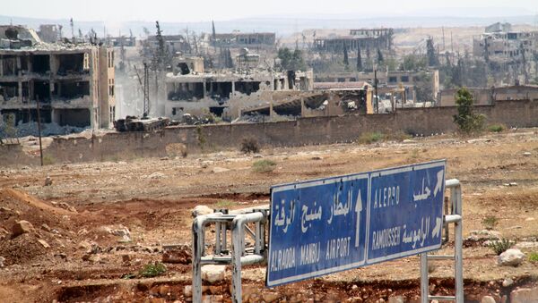 Территория военных училищ в Алеппо, которая была освобождена сирийской армией от боевиков - اسپوتنیک ایران  