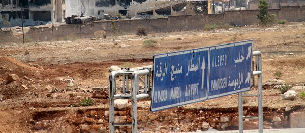 Территория военных училищ в Алеппо, которая была освобождена сирийской армией от боевиков - اسپوتنیک ایران  