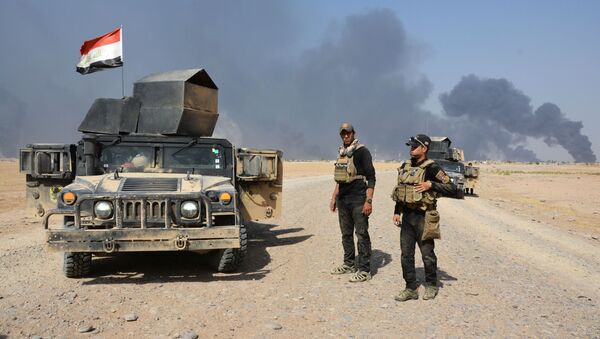 Иракские военные у города Кайяра - اسپوتنیک ایران  