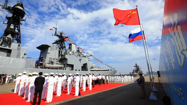 Российско-китайские учения Морское взаимодействие-2016 в Южно-Китайском море - اسپوتنیک ایران  