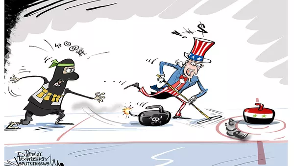 Удар коалиции по сирийский военным - اسپوتنیک ایران  